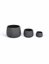 Bramdean Round Planters Set of 3 Grey