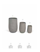 Bramdean Tall Planters Set of 3 Brown