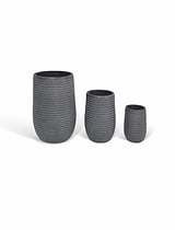 Bramdean Tall Planters Set of 3 Grey