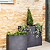 Bardwell Rectangular Planter 55 cm Black