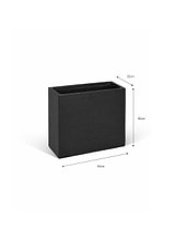 Bardwell Rectangular Planter 55 cm Black