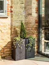 Bardwell Rectangular Planter 74 cm Black