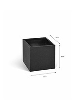Bardwell Square Planter 30 cm Black