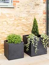 Bardwell Square Planter 44 cm Black