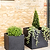 Bardwell Square Planter 44 cm Black