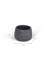 Bramdean Round Planter 23.5 cm Grey