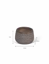 Bramdean Round Planter 23.5 cm Brown