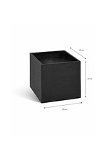 Bardwell Square Planter 37 cm Black