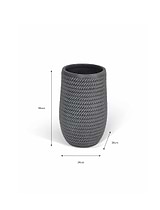 Bramdean Tall Planter 34 cm Grey