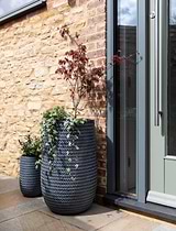 Bramdean Tall Planter 47 cm Grey