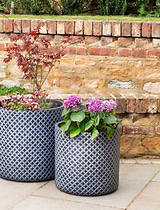 Holbeton Round Planter 42 cm Grey