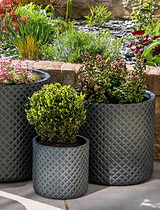 Holbeton Round Planter 27 cm Antique Green