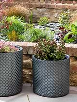Holbeton Round Planter 42 cm Antique Green