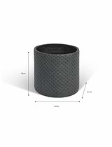 Holbeton Round Planter 42 cm Antique Green