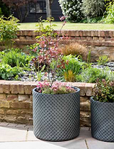 Holbeton Round Planter 50 cm Antique Green