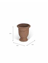 Ubley Planter 29 cm Terracotta