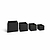 Bardwell Square Planters Set of 4 Black