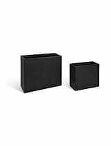 Bardwell Rectangular Planters Set of 2 Black