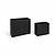 Bardwell Rectangular Planters Set of 2 Black