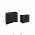 Bardwell Rectangular Planters Set of 2 Black