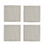 Oaksey Checked Napkin Set of 4 Natural