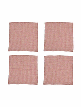Oaksey Checked Napkin Set of 4 Rust