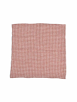 Oaksey Checked Napkin Set of 4 Rust