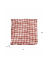 Oaksey Checked Napkin Set of 4 Rust