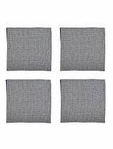 Oaksey Checked Napkins Set of 4 Ink