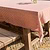 Oaksey Checked Tablecloth 140x230cm Rust
