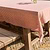 Oaksey Checked Tablecloth 160x320cm  Rust