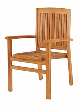 Henley Teak Stacking Armchair