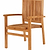 Henley Teak Stacking Armchair