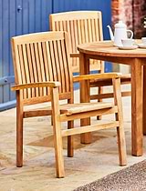 Henley Teak Stacking Armchair