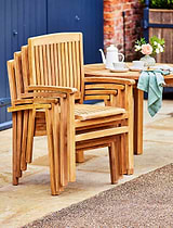 Henley Teak Stacking Armchair