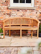 Crummock Teak Bench 3 Seater 160cm