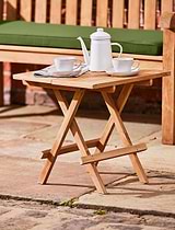 Calcot Teak Square Folding Table 50cm x 50cm