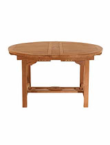 Avon Teak Oval Extending Dining Table 130-180cm