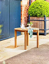 Churn Teak Round Table 100cm
