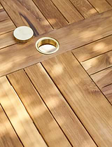 Churn Teak Round Table 90cm