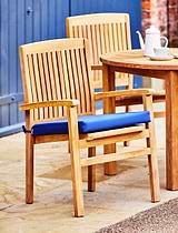 Chair Seat Cushion Large Blue