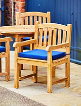 Chair Seat Cushion Large Blue