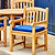 Chair Seat Cushion Large Blue