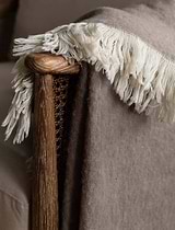 Leigh Reversible Throw Natural Wool