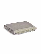 Stockwell Herringbone Throw Natural Wool
