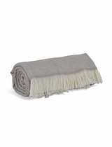 Stockwell Herringbone Throw Natural Wool