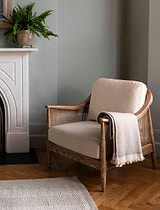 Stockwell Herringbone Throw Natural Wool