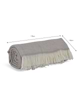 Stockwell Herringbone Throw Natural Wool