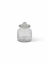 Coombe Ribbed Storage Jar Small Glass