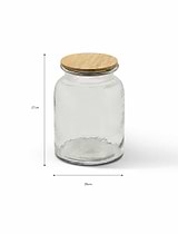 Hawling Storage Jar Large Glass